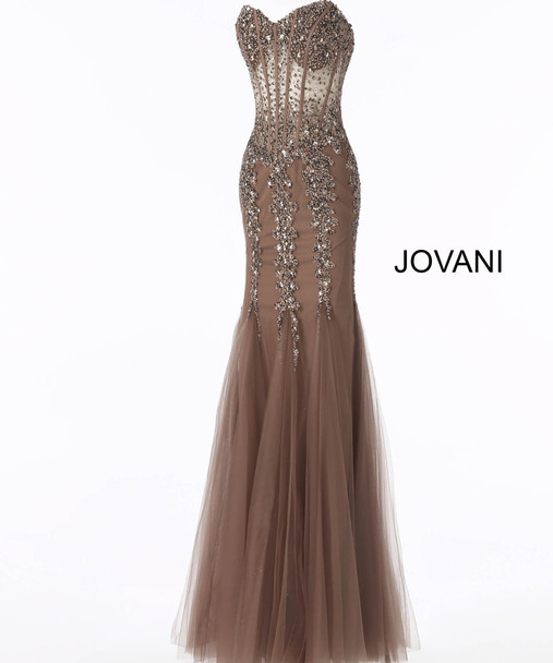 Jovani 5908 - Strapless long dress